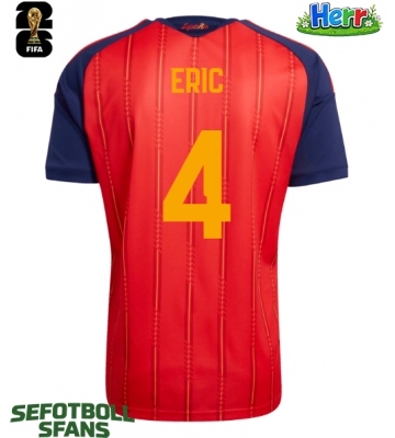 Spanien Eric Garcia #4 Hemmatröja VM 2026 Kortärmad